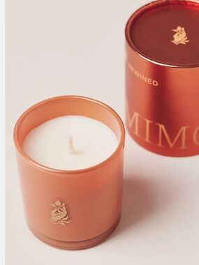 NWT Anthropologie Rewind Fruity Mimosa  Glass Candle